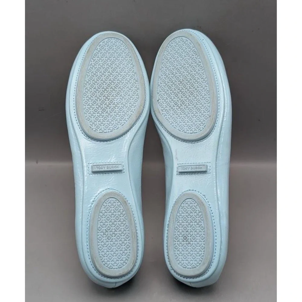 Tory Burch Baby Blue Patent Leather‎ Ballet Flats Size 7.5